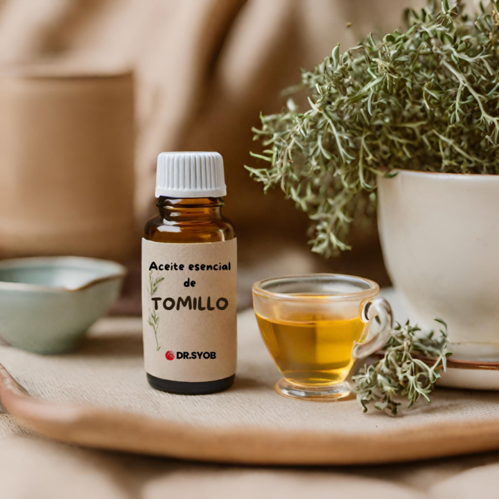 El aceite esencial de tomillo 5ml es ideal para revitalizar y fortalecer. Perfecto para contacto directo y nebulizaciones, este aceite ofrece apoyo natural y bienestar en cada gota.